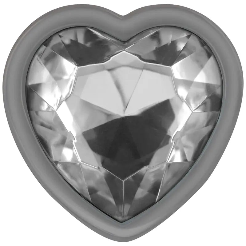Plug Anal Métal Diamond Jewel Blanc Taille S - Intense