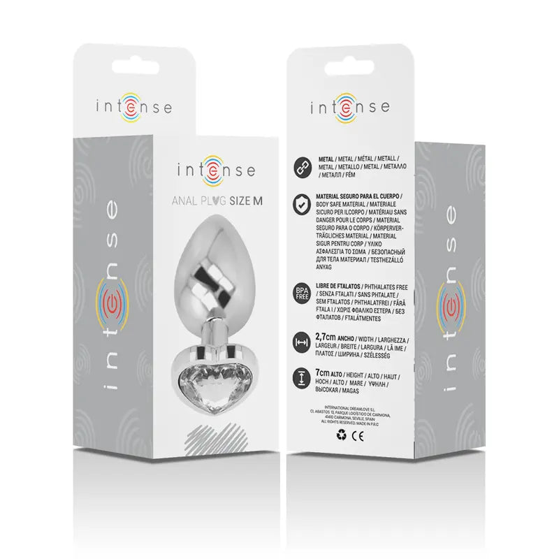 Plug Anal Métal Intense Diamond Jewel Blanc M - Intense