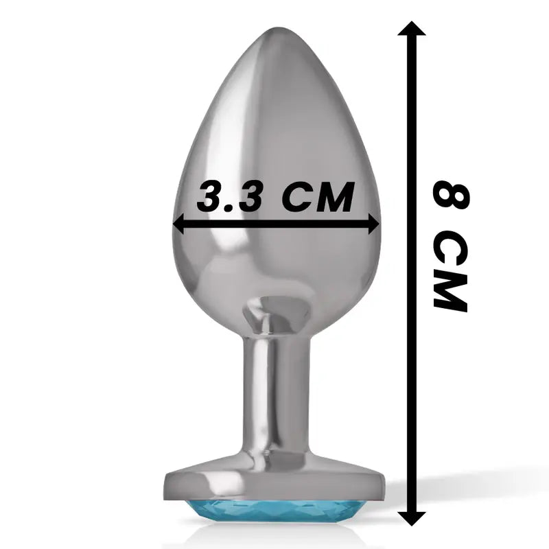 Plug Anal Métal Intense Diamond Jewel Bleu M - Intense