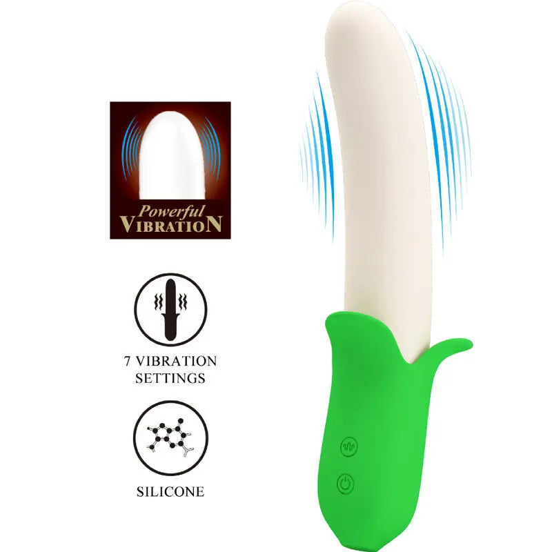 Vibromasseur Banana Knight Vert Clair - Pretty Love - PRETTY LOVE