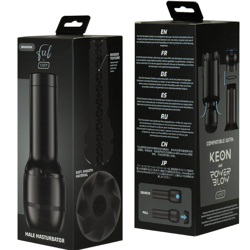 Kiiroo - Masturbateur Feel FeelSensation Stroker - Compatible Keon et PowerBlow
