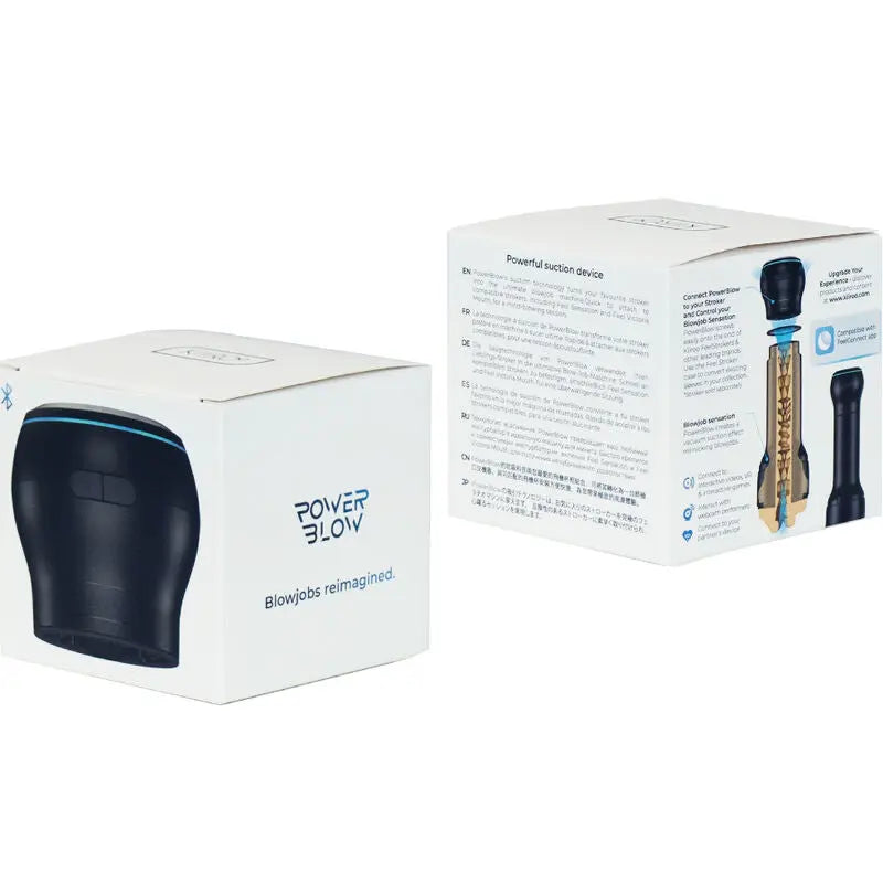 Masturbateur Succion Interactif PowerBlow Noir - Kiiroo