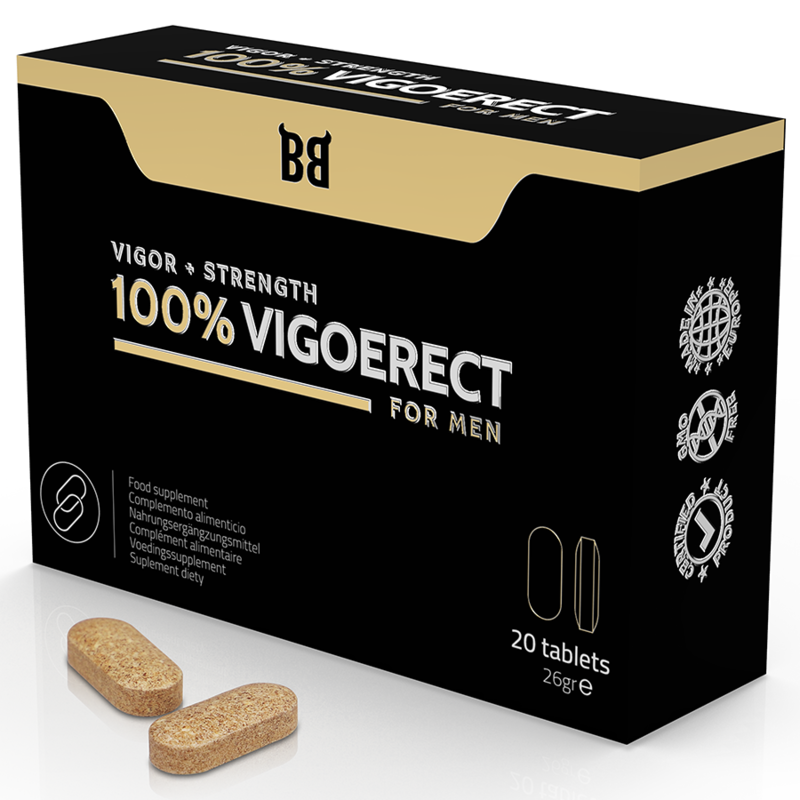 Black bull - 100% vigoerect vigeur + force pour homme 20 comprimes