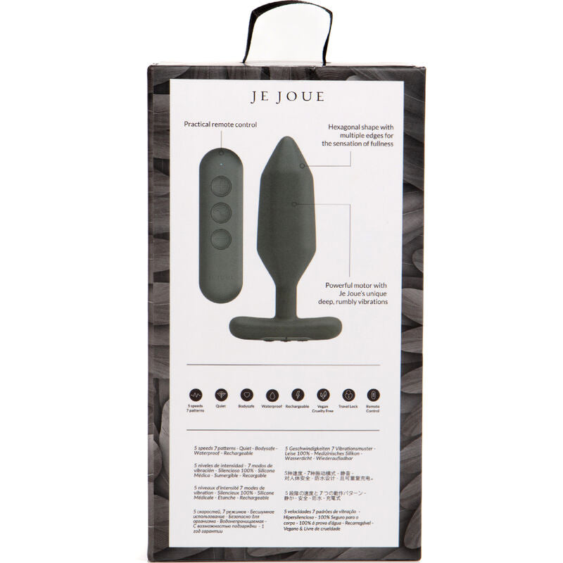Je Joue - Plug Anal Vibrant Onyx - Noir