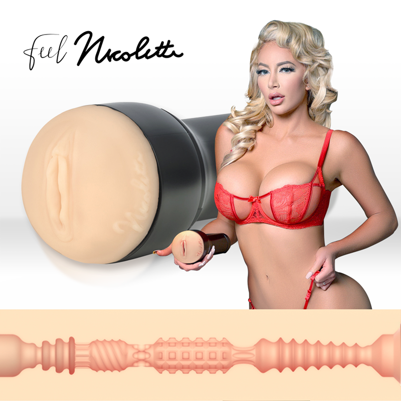 Kiiroo - keon + feel nicolette shea stroker + lubrifiant de qualité aqua 50 ml