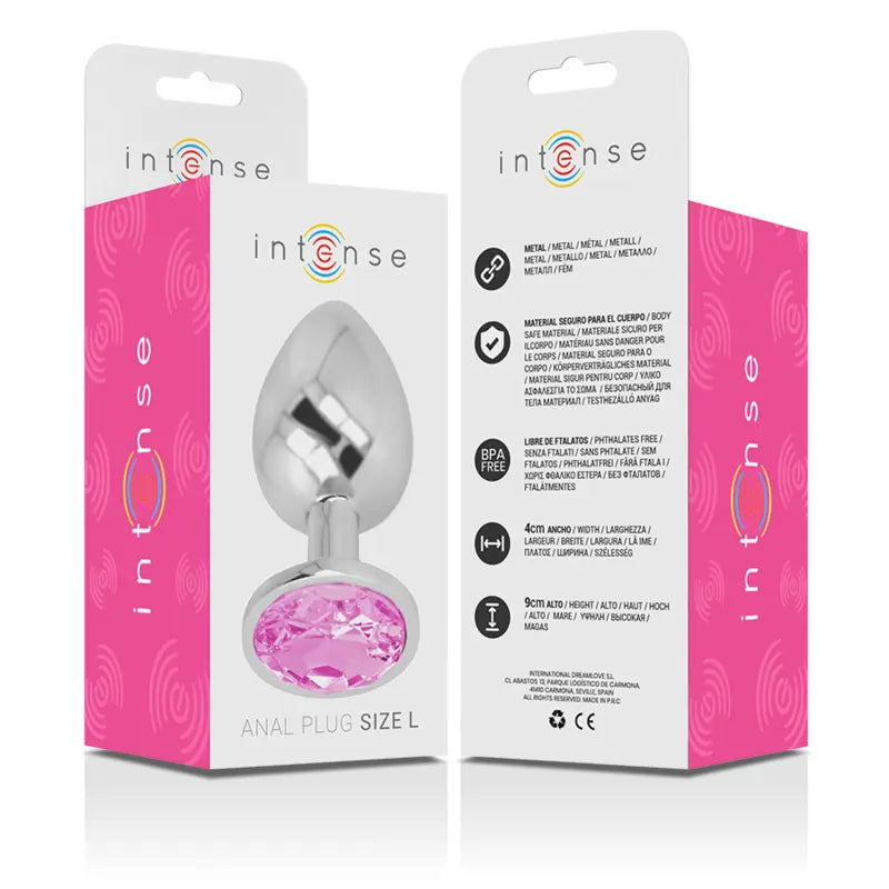 Plug Anal Intense Diamant Rose Taille L - Intense