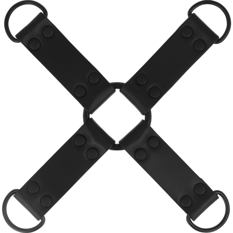 Intense – Attache Hogtie en X - Noir