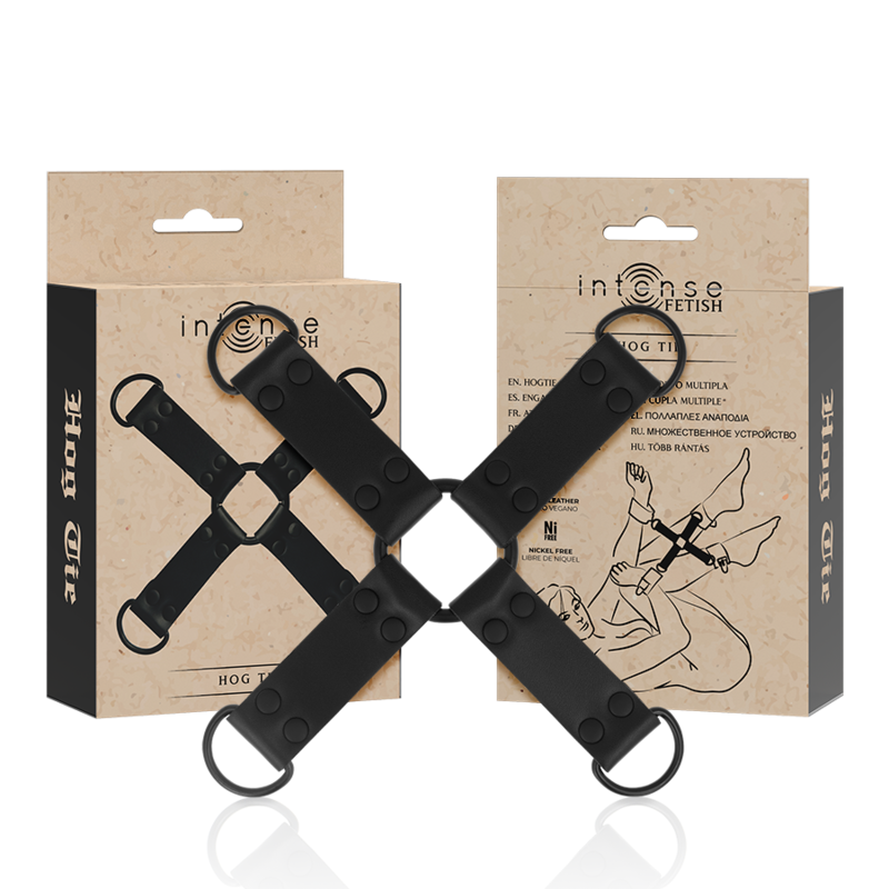 Intense – Attache Hogtie en X - Noir