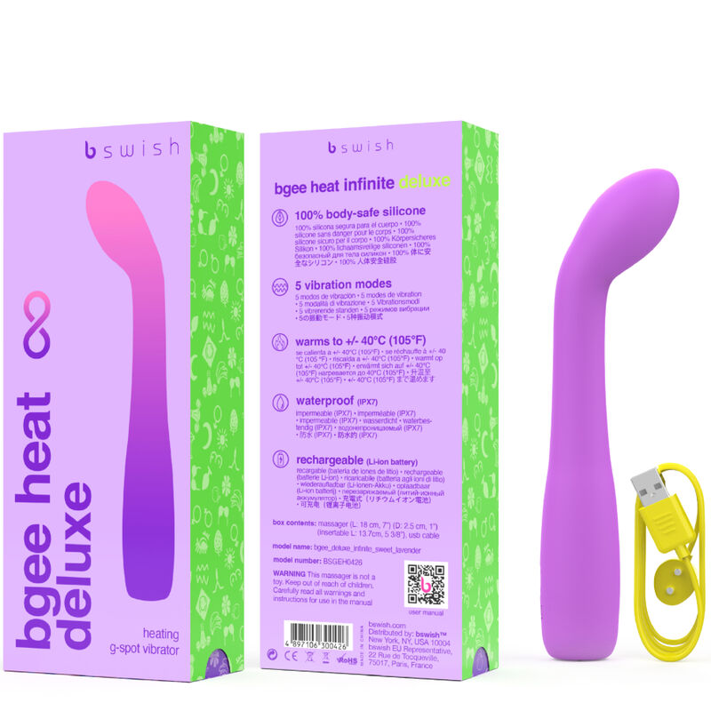 B Swish - Vibromasseur Rechargeable Bgee Heat Deluxe - Violet
