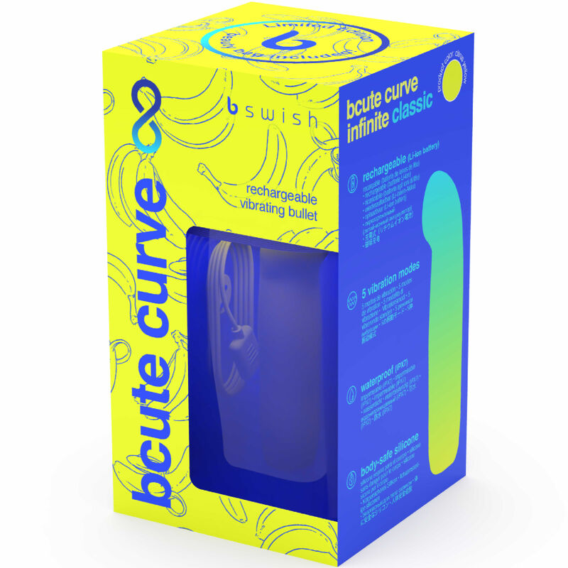 B Swish - Vibromasseur Rechargeable Incurvé Bcute Curve - Jaune