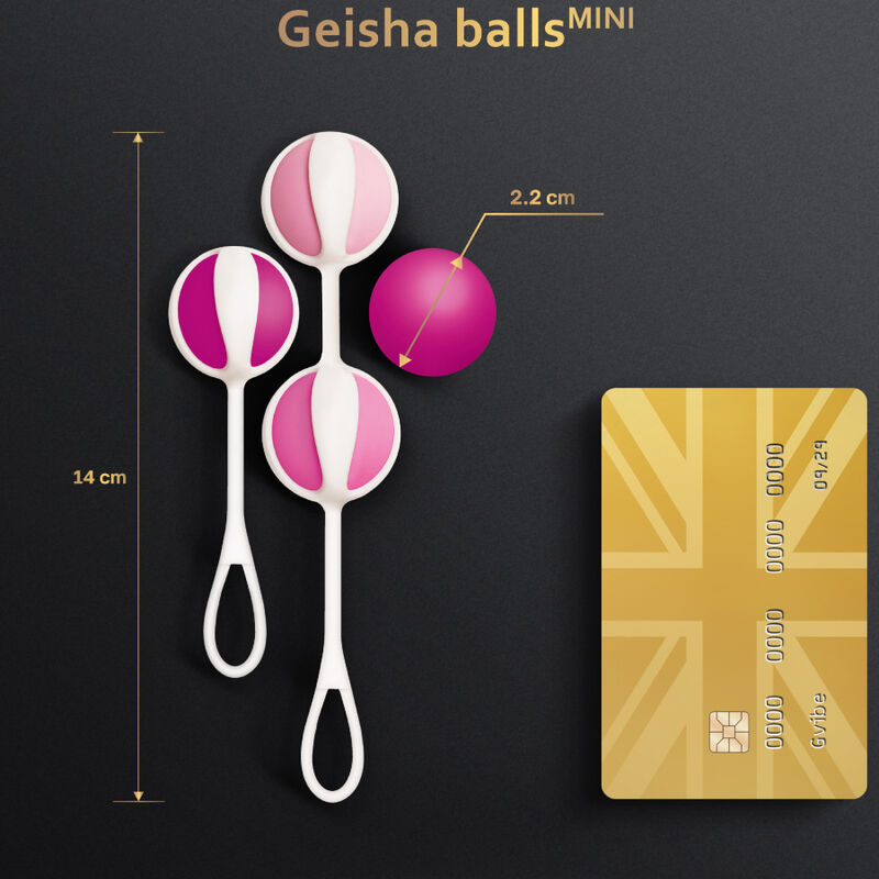 G vibe – Kit de 4 Mini Boules de Geisha Violettes