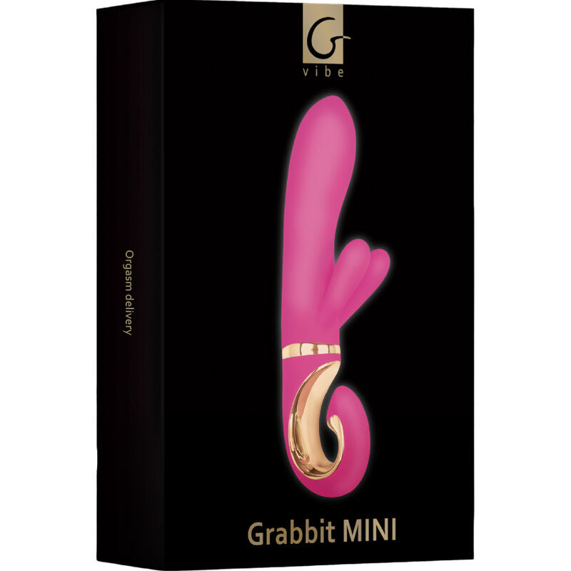 G Vibe – Mini Vibromasseur Rabbit Grabbit en Silicone Rose