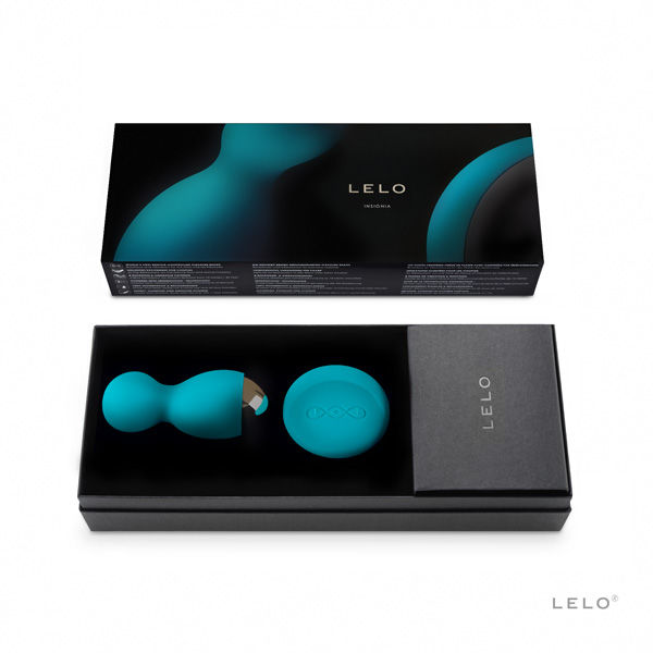 LELO - Boule de Geisha Vibrante Télécommandée HULA Beads - Bleu