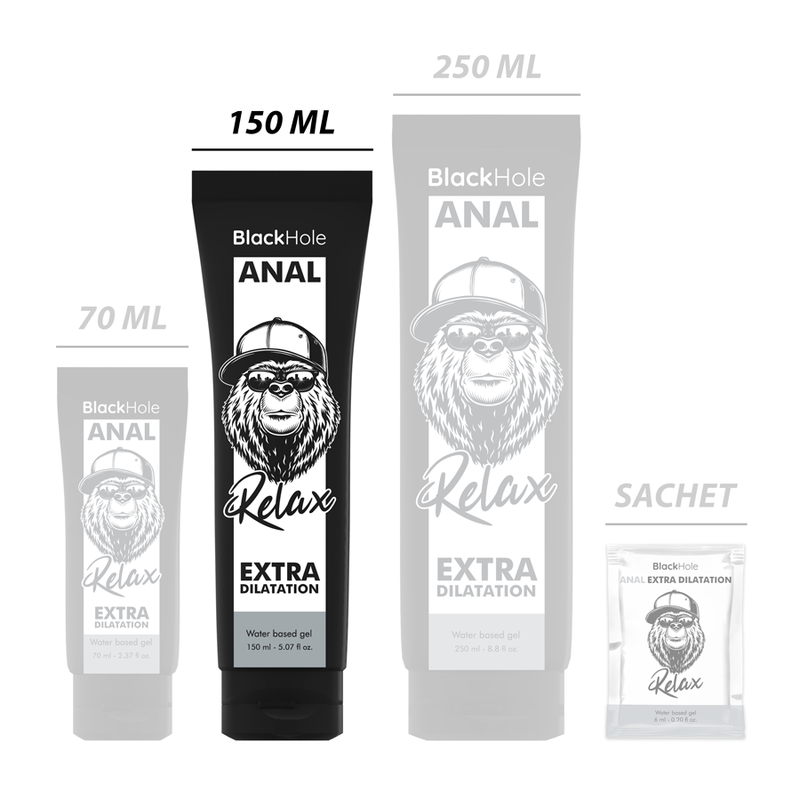 Black Hole – Gel Anal à Base d’Eau Effet Dilatateur – 150 ml