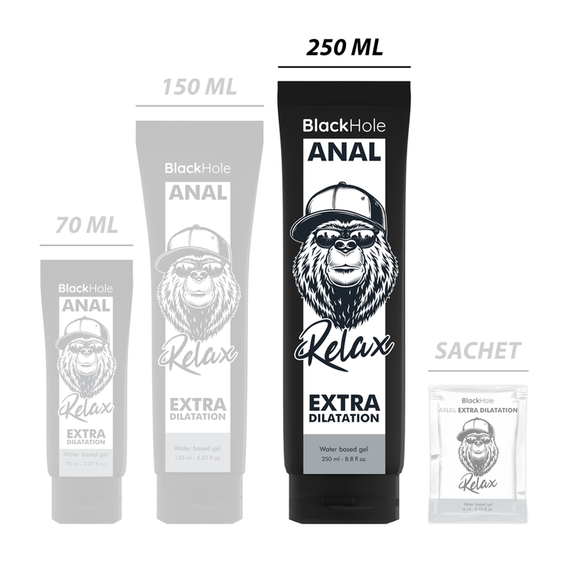 Black Hole – Lubrifiant Anal à Base d’Eau Effet Dilatateur – 250 ml
