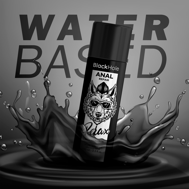 Black Hole - Lubrifiant Dilatateur Relax Réparation Anal à Base d’Eau - 100 ml