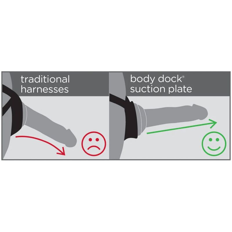 Dillio - harnais body dock violet