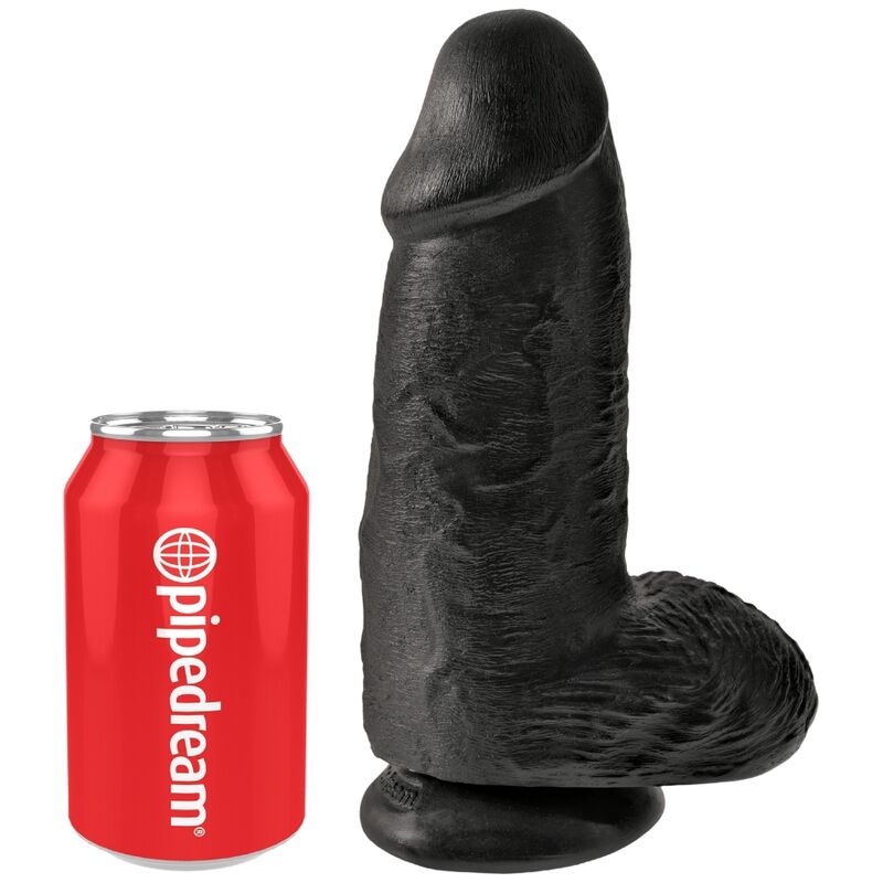 King Cock - Gode Large XL Ultraréaliste Couleur Noir - 23 cm