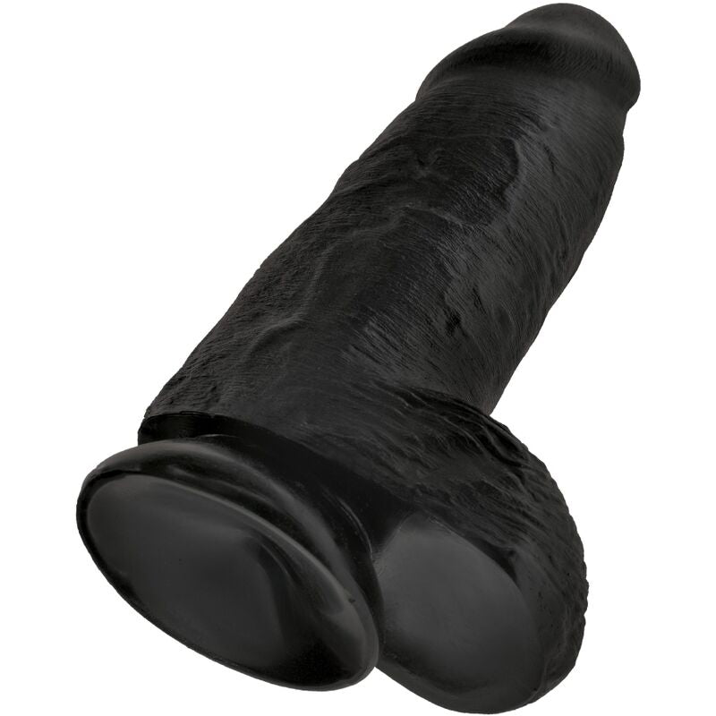 King Cock - Gode Large XL Ultraréaliste Couleur Noir - 23 cm