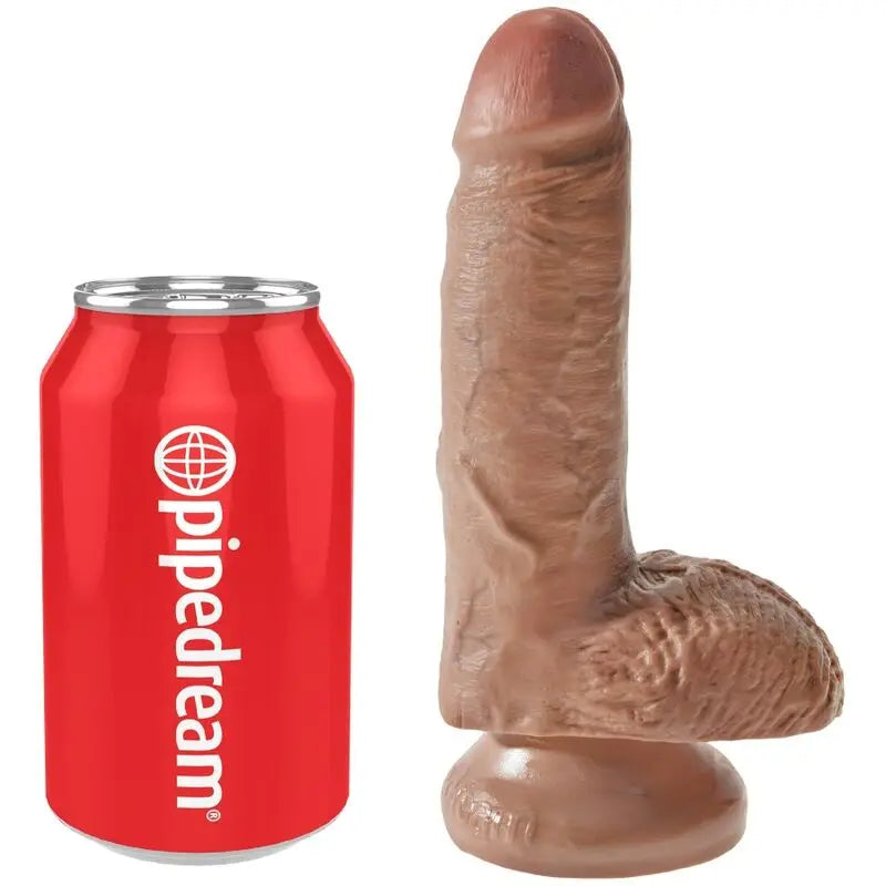 Gode Réaliste King Cock Caramel avec Ventouse 13,2 cm - Pipedream