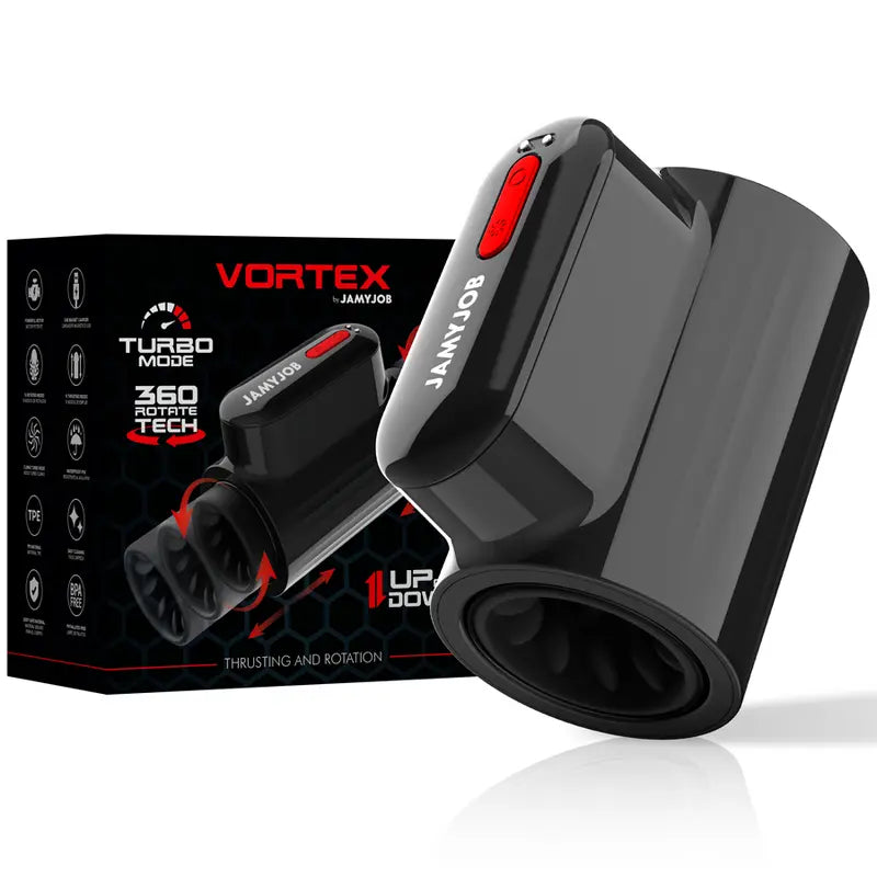 Masturbateur Masculin JamyJob Vortex Rotation Tech Turbo Noir