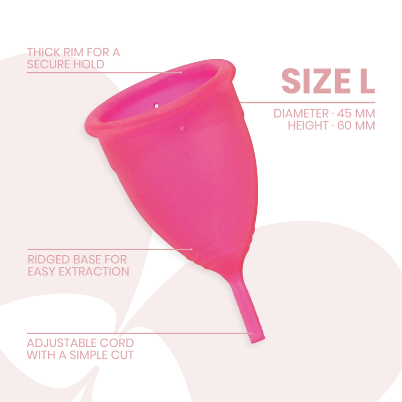 Intimichic Coupe menstruelle en silicone médicale Taille L