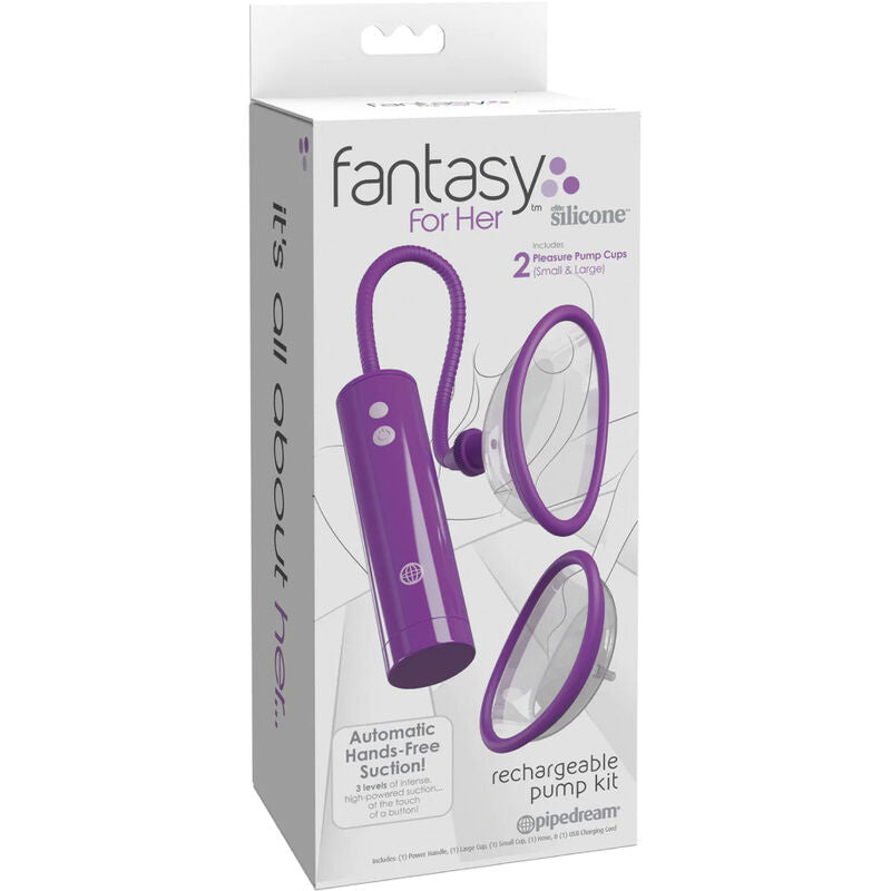Fantasy for her - kit d''aspiration de clitoris rechargeable taille s/l
