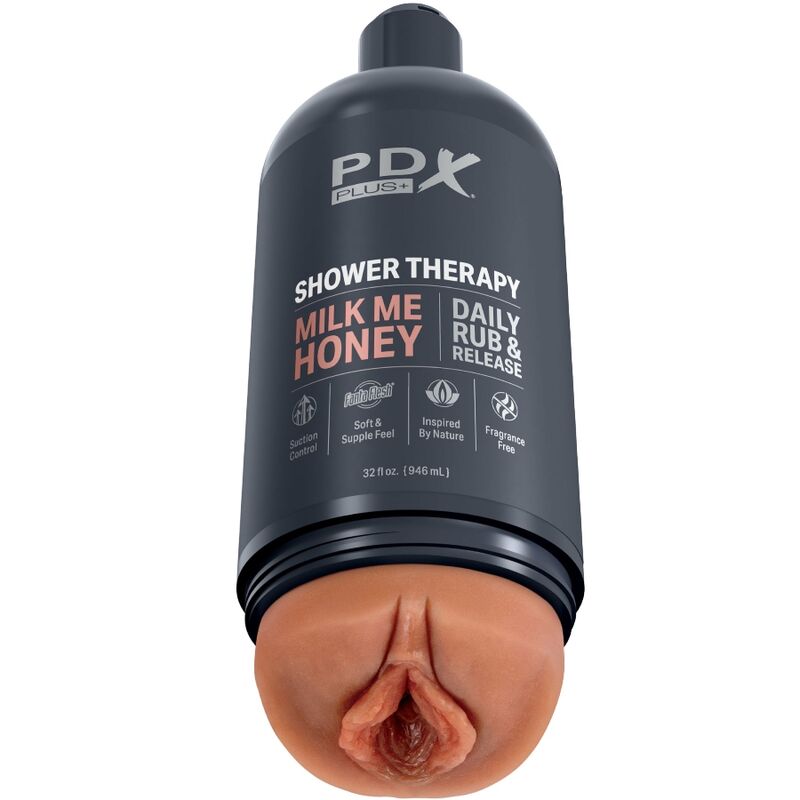 PDX Plus – Masturbateur Vagin pour Douche avec Ventouse – Shower Therapy