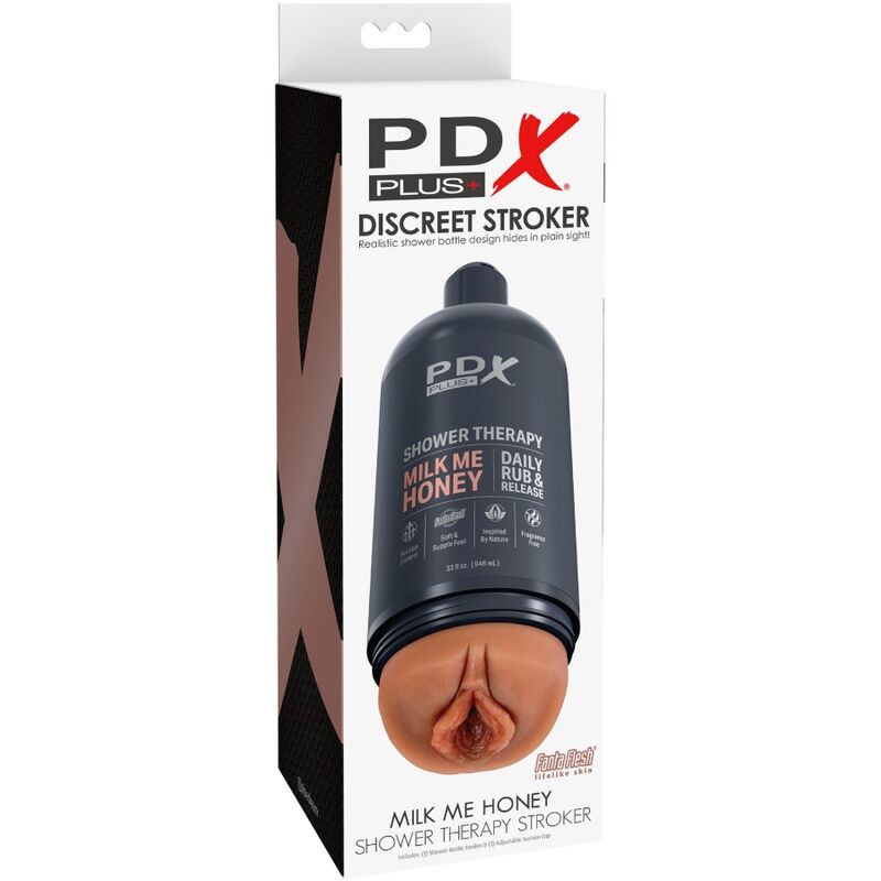 PDX Plus – Masturbateur Vagin pour Douche avec Ventouse – Shower Therapy