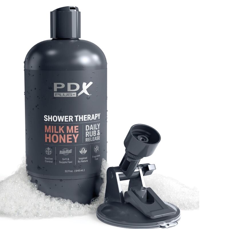 PDX Plus – Masturbateur Vagin pour Douche avec Ventouse – Shower Therapy