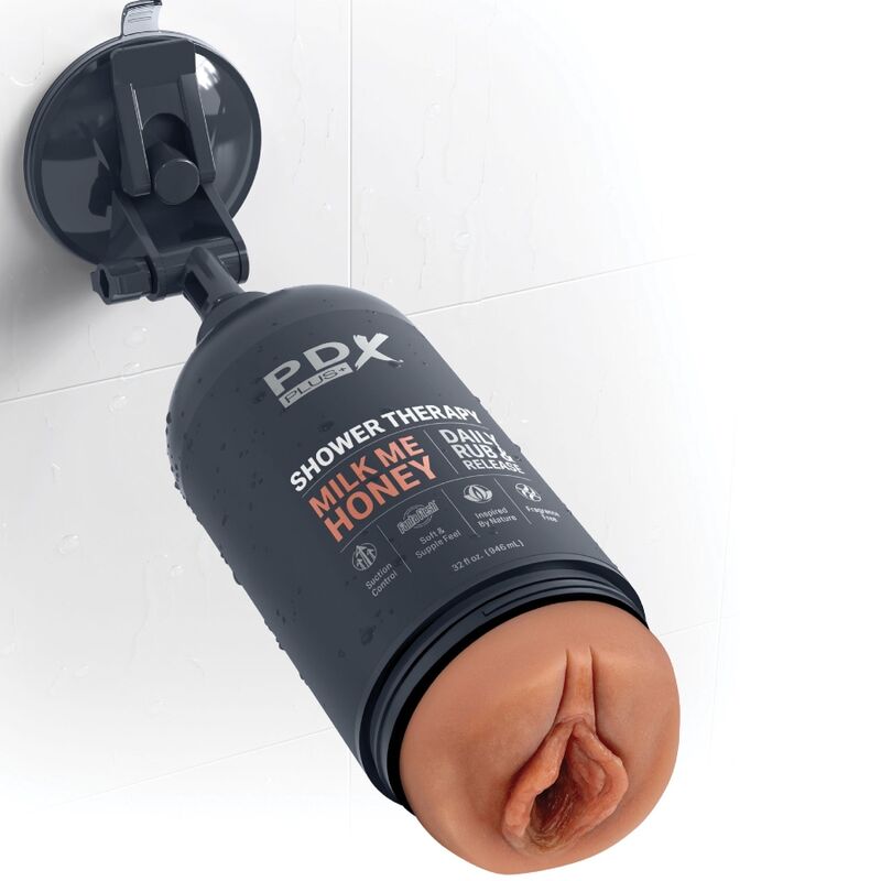 PDX Plus – Masturbateur Vagin pour Douche avec Ventouse – Shower Therapy