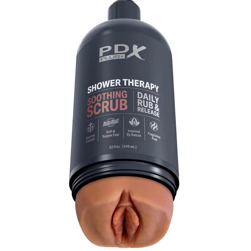PDX Plus – Masturbateur Vagin pour Douche avec Ventouse – Shower Therapy