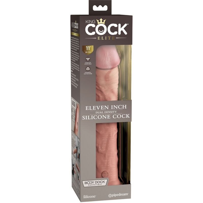 King Cock - Gode XXL Ultraréaliste Couleur Chair - 28 cm