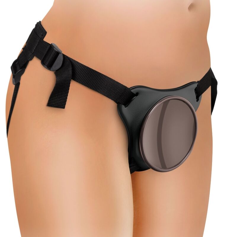 King Cock - Gode Ceinture avec Gode Ventouse + Testicules / 22 cm