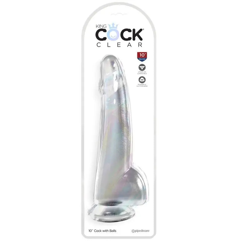 Gode Réaliste King Cock Clear 19cm Transparent - Pipedream