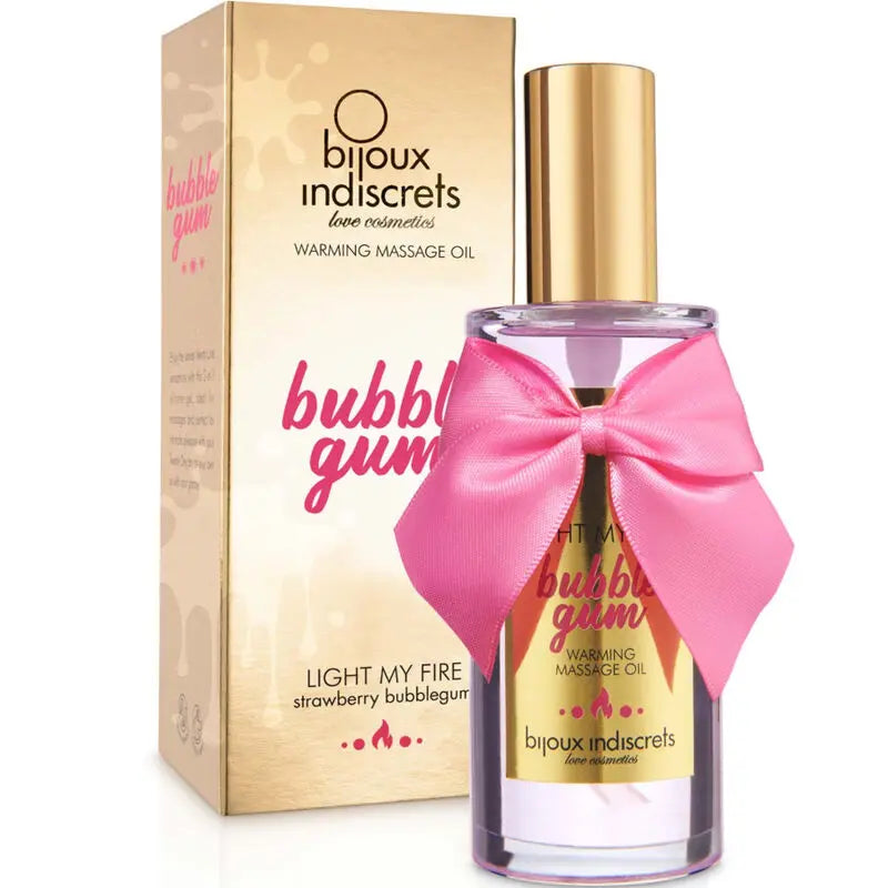 Bijoux Indiscrets - Huile de Massage Chauffante Light My Fire Bubble Gum