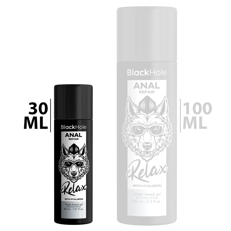 Black Hole - Lubrifiant Dilatateur Relax Réparation Anal à Base d’Eau - 30 ml
