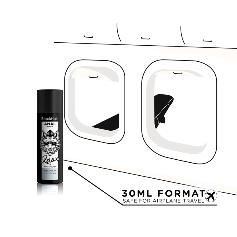 Black Hole - Lubrifiant Dilatateur Relax Réparation Anal à Base d’Eau - 30 ml