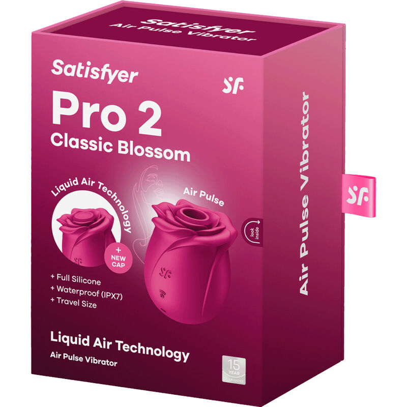 Satisfyer - Stimulateur Clitoridien Pro 2 Modern Blossom en Forme de Fleur - Rose