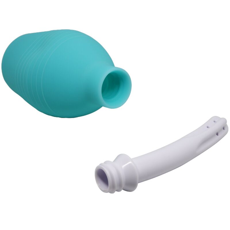 Mr Play Douche Anale en caoutchouc Bleu