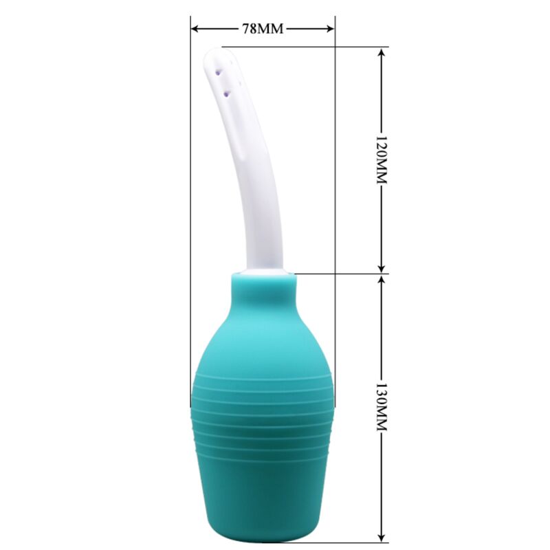 Mr Play Douche Anale en caoutchouc Bleu