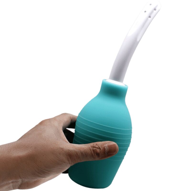 Mr Play Douche Anale en caoutchouc Bleu