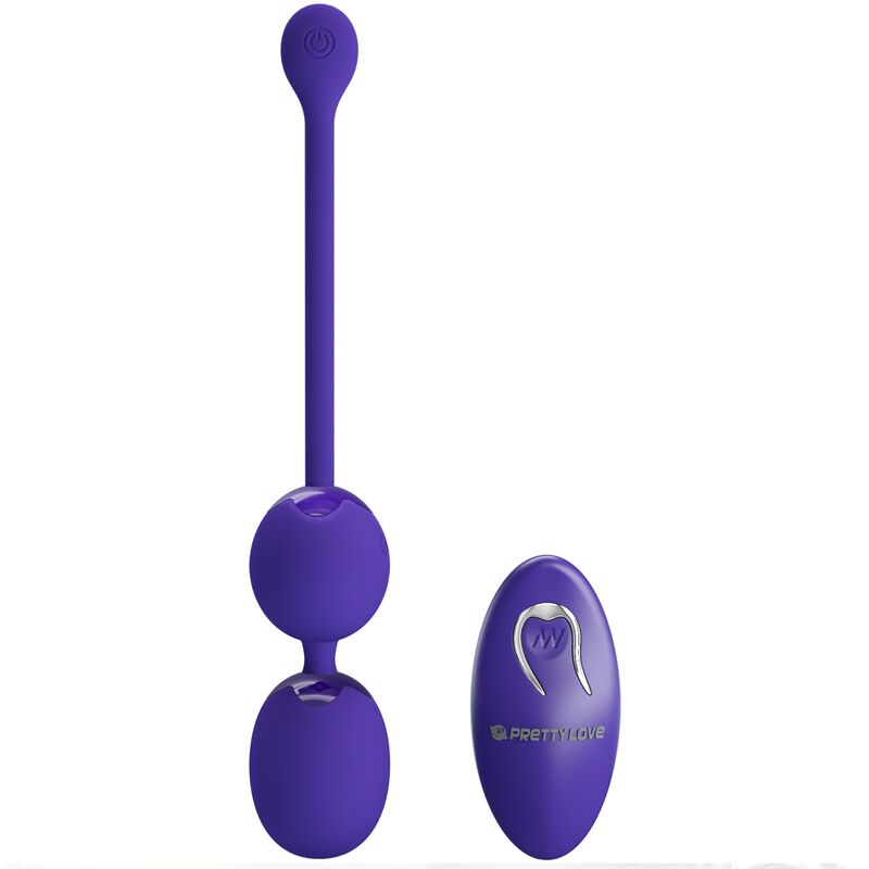 Pretty Love – Boules de Geisha Vibrantes avec Télécommande – Violet