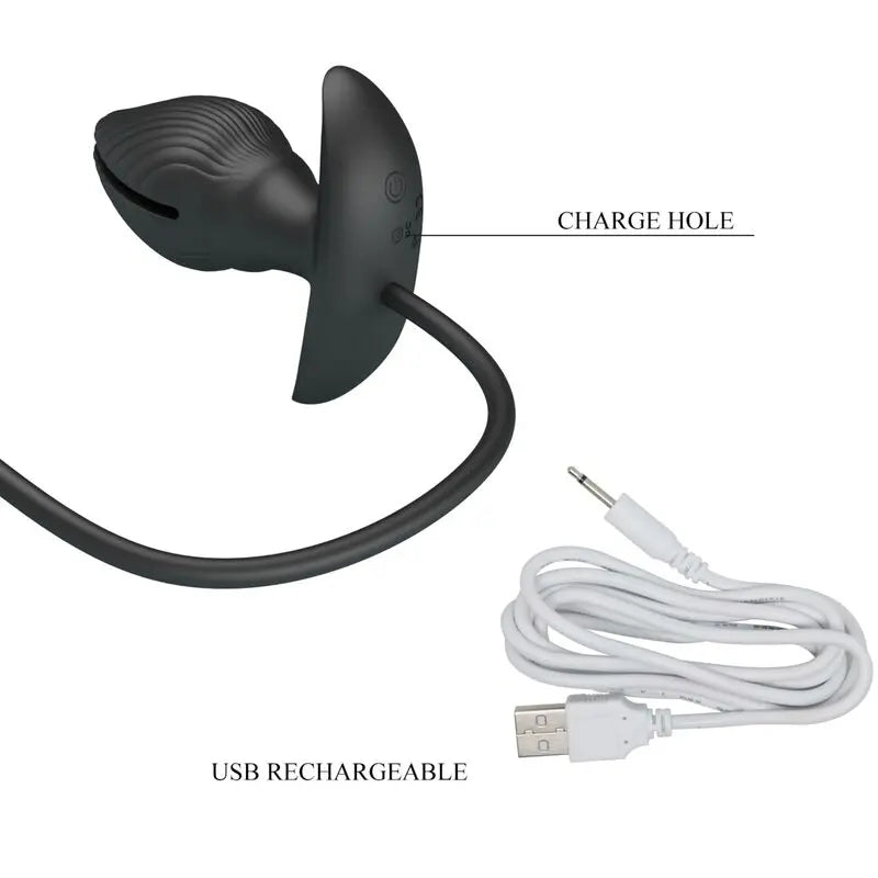 Plug Anal Gonflable en Silicone Noir - Pretty Love