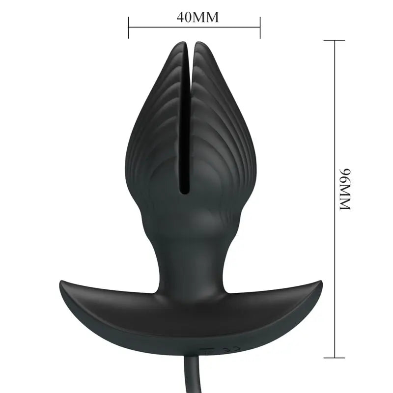 Plug Anal Gonflable en Silicone Noir - Pretty Love