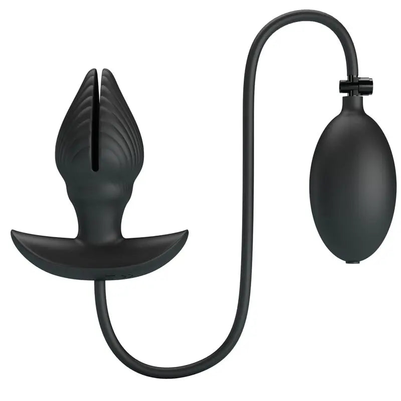 Plug Anal Gonflable en Silicone Noir - Pretty Love
