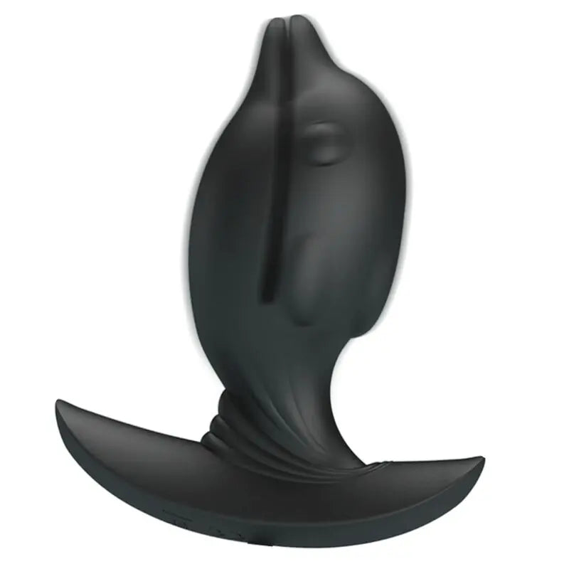 Plug Anal Gonflable en forme de Dauphin Noir - Pretty Love