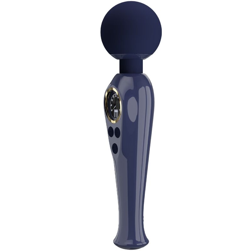 Pretty Love - Stimulateur wand Skyler 10 modes de vibration - Bleu