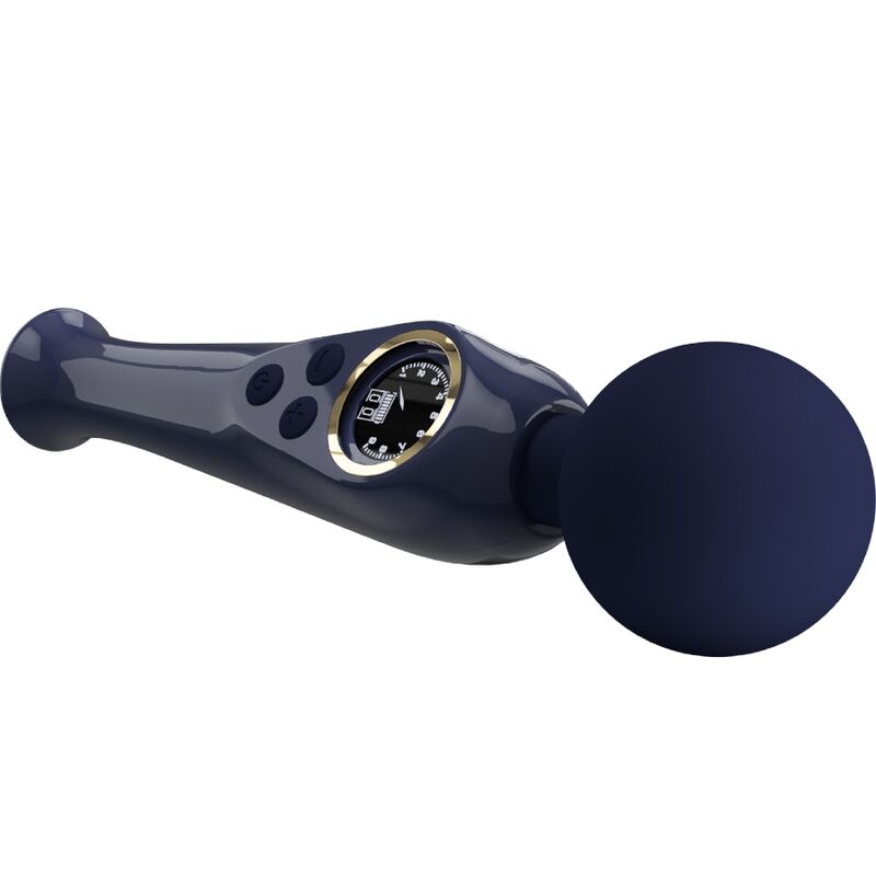 Pretty Love - Stimulateur wand Skyler 10 modes de vibration - Bleu