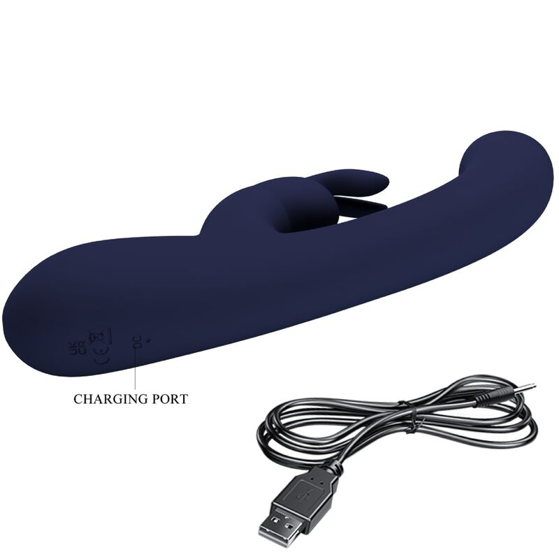 Pretty Love – Vibromasseur Rabbit Étanche et Rechargeable Bleu